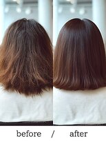 バームヘア(balm hair)&nbsp;20代30代40代ストレートアッシュベージュ髪質改善大人ボブ