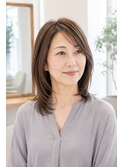 白髪ぼかしミディアム