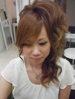 ヒスヘアー クリエイティブスペース(hys hair creative space by lauto)&nbsp;ゆるウェーブサイドアップ