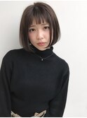 【large】前髪パッツン/ラベンダーグレージュ