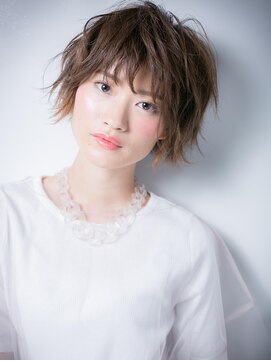 モッズヘア 越谷(mod's hair) *mod's越谷*やわらか質感★外国人風3Dカラー丸みショートx