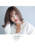 新潟×外ハネ×切りっぱなしストリート×透明感グレージュ