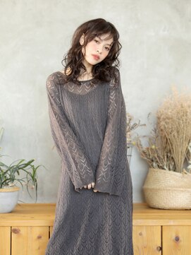 ナオシ トレス 富雄店(nao*c tres) 揺れる暗髪のウエーブvol.2