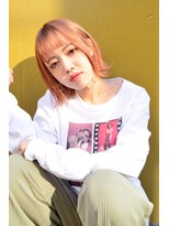 テイラー(Taylor) 【Taylor 】大宮 ハイトーンボブ×ピンクオレンジ