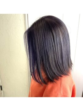 アンクス(anx) ロブヘア★ブルーグレージュ