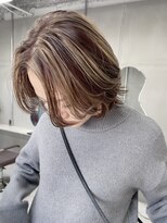 ピンク バイ アンジェリカ 瓢箪山店(PINQ by ANGELICA) #PINQ #ショートウルフ #ハイライト