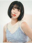 《Agu hair》ナチュラルマッシュボブ　夏ショート