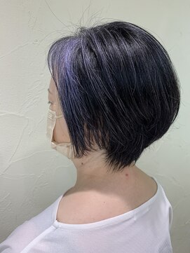 ムース 福島市店(Mousse-88-) ひし形 大人ショートボブ