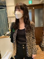 ラレイ(Lalei)&nbsp;ミディアムスパイラルパーマ×ぱっつんバング 表参道