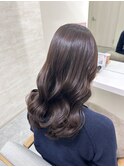 20代30代*ツヤ感大人可愛いラベンダーグレージュ