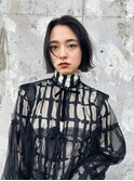 ブラック×バツっとボブ