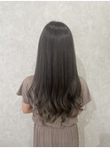 ロングヘアダークオリーブグレー