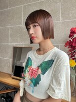 サンド 鹿児島中央(sand)&nbsp;黒髪/グレーベージュ/レイヤーロング/前髪パーマ[鹿児島中央駅]