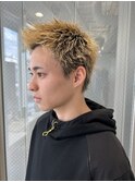 スパイキーショート×ブロンド