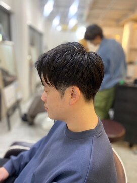 ソイクフ 四条大宮店(SOY-KUFU) 【soy-kufu】MEN'S HAIRアッシュブラックショート