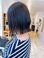 セイドット リー(Say. Ree)&nbsp;say.切りっぱなしボブアッシュブラックニュアンスカラー表参道