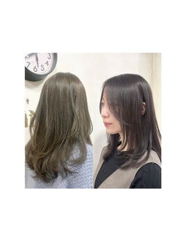 毛先に動きを出すカット技術で大人っぽく、スタイリングしやすい最旬褒められスタイルが実現！