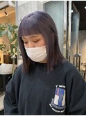 オン眉×ラベンダーカラー