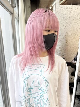 ラニヘアサロン(lani hair salon) ピンクカラー/パープル/ダブルカラー/ケアブリーチ/ハイトーン