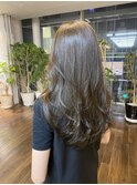 レイヤーカット　20代30代40代　グレージュ