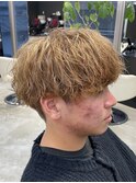 熊本メンズカラー ハイトーン ミルクティー MEN'S HAIR