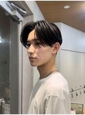 センターパート×曲がる縮毛矯正で毎日を楽に◎