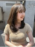 ＊重めスタイルセミロングレイヤーカット＊【河崎】
