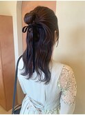 カチモリハーフアップ