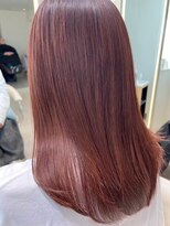 コンティロミー(CONTI ROMMY.) 艶髪◎酸性ストレート髪質改善フェミニンロングコーラルオレンジ