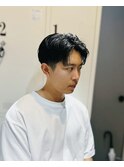 メンズ/メンズカット/センターパート