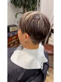 20代30代40代束感ハイライトショート爽やかツーブロックマッシュ