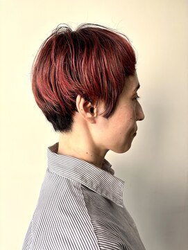 ペスカケイクリエイティブ(PESCA K-CREATIVE) 黒髪ベースにルビーレッド