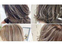 ハイライト、バレイヤージュデザイン＋こだわりのカット☆
