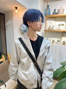 ミモザワークス(Mimosa Works) ツイストスパイラル ブリーチ1回ネイビーブルー