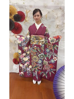 ビーカルム(美calm)の写真/人生の節目は特別な私へ♪成人式・結婚式に、着付けヘアセットメイクで理想の姿を叶えます！