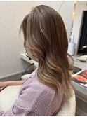 白髪ぼかしハイライト
