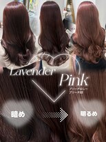 フォルテ 表参道店(FORTE) クラゲウルフ/ミルクティーピンクベージュ/デザインカラー/前髪
