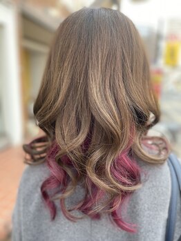 ラミューズ(la muse)の写真/理想の色を叶える！デザインカラーで周りと差をつける☆ハイライト・インナーカラーであなただけの輝きを◎