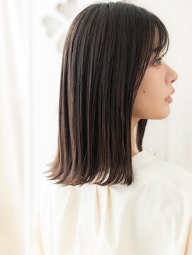 カバーヘアアンドスパ ブリス 浦和(COVER HAIR&SPA bliss) シースルーバング外ハネくびれミディアムクラゲヘア20代30代X