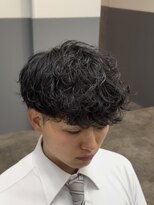 ノイセルヘアー(Noisyle Men's hair) リバースセンターパート/ニュアンスパーマ/ダウンバング/MEN'S◎