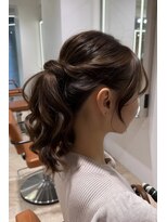 エクステ/シールエクステ専門店/梅田/ヘアセット/ヘアアレンジ/LANDS ANNEX  エクステ&nbsp;【ヘアセット】ポニーテール/お呼ばれヘア／梅田駅
