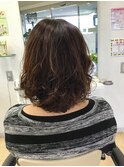 秋冬パーマワンレンボブ