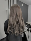 エクステ編み込みでロングスタイル