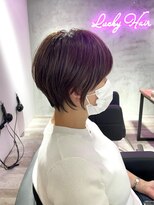 ラッキーヘア 加古川(Lucky Hair)&nbsp;白髪ぼかしシークレットハイライト×くびれショート【カドワキ】