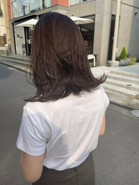 アルカナ 原宿表参道(ARCANA) 透明感カラー ダークグレー 秋カラー レイヤーカット