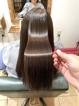 セックヘアデザイン(Sec hair design) “「え？これ縮毛矯正なの？」と驚かれる”　質感改善縮毛矯正