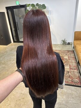 メリー オオサカ(Merly Osaka) 超ロングをワンカラーで艶髪に!_cherry brown_