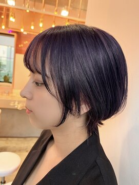 ウィクシーミミ 栄矢場町店(wixy mimi) ショートウルフ&ラベンダーカラー♪