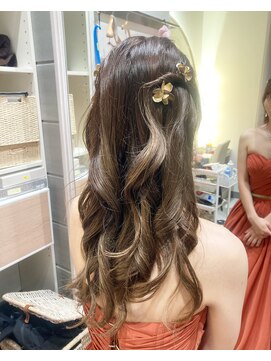 ブラウ ネイル パーティー(Blau Nail Party) 大きめハーフツイン