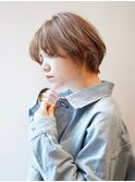 丸みショートボブ/ひし形ショートボブ/耳かけショートボブ